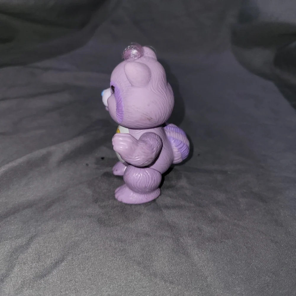 Vintage 80's Care Bear Cousin Bright Heart Raccoon Poseable Figure Toy